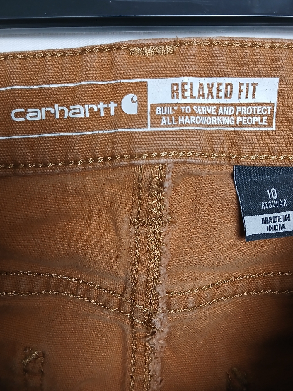 Carhartt Women's Relaxed Fit Twill Double-Front Work Pants - Size 10 - Picture 5 of 7